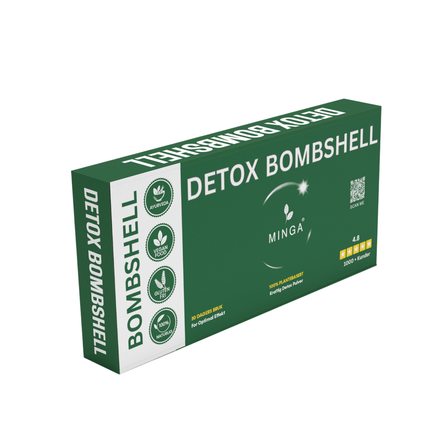 MINGA® Detox Bombshell - 15 Unike Naturlige Ingredienser - MINGA