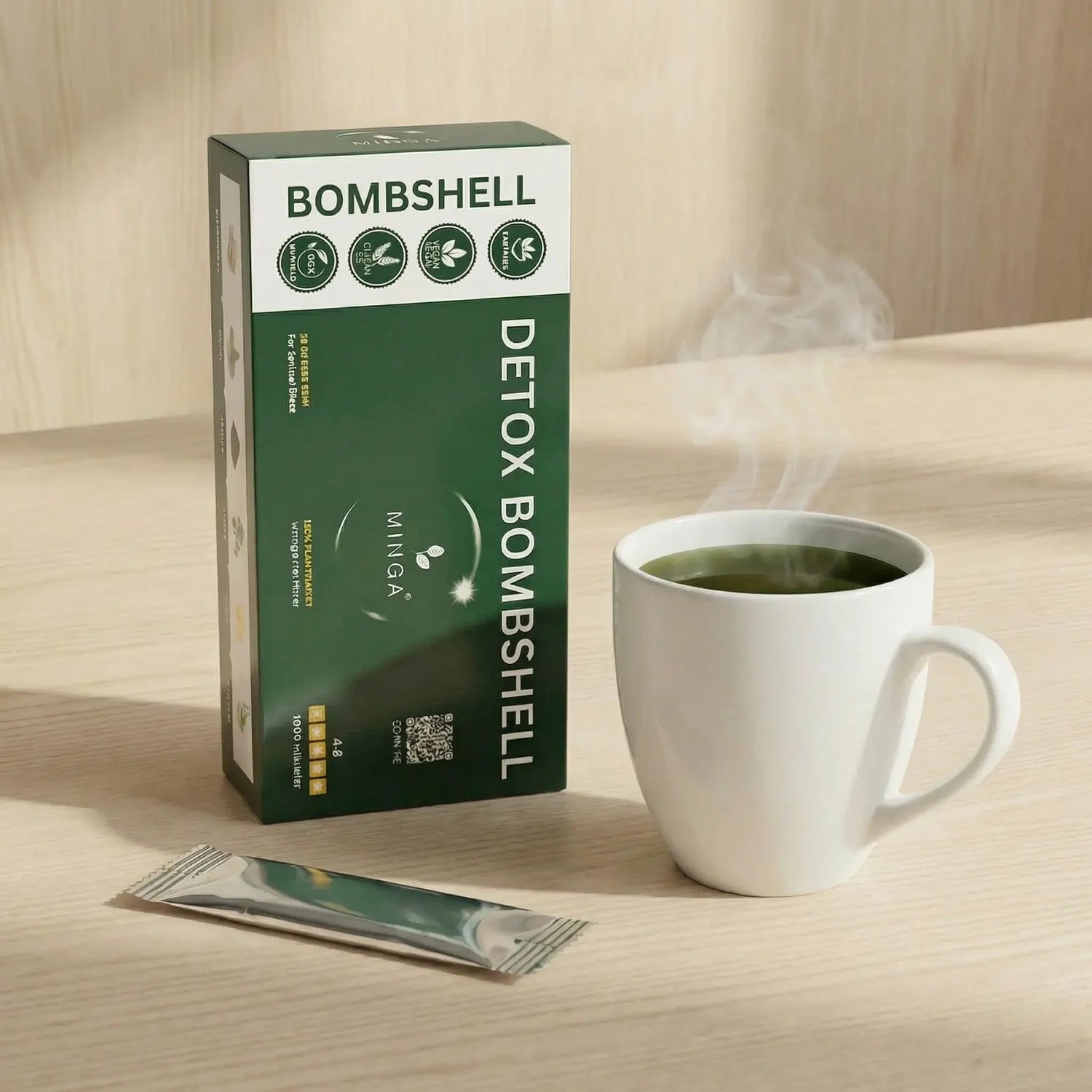 MINGA Premium Detox Bombshell (30 Poser) - 15 Unike Naturlige Ingredienser - MINGA