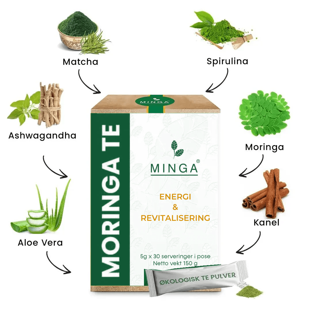 Moringa Te – Energi & Revitalisering – 150 g - MINGA
