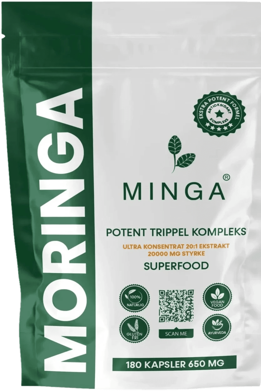 MINGA Moringa Kapsler, 180 kapsler